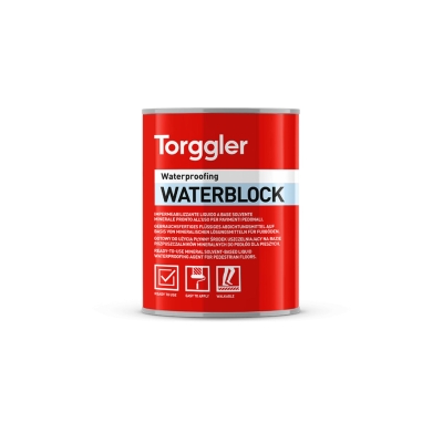 TORGGLER WATERBLOCK - Bezbarwny uszczelniacz rozpuszczalnikowy do gresu, ceramiki, drewna, klinkieru, kamienia - 1 L