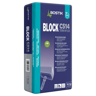 Bostik BLOCK C514 TERRA 1K FLEX (K11 Schlamme grau) - Zaprawa uszczelniająca/szlam uszczelniający