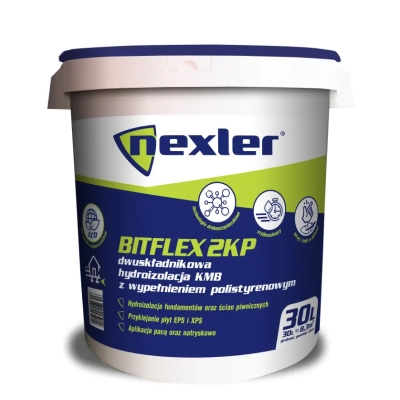 Nexler Bitflex 2KP - Dwuskładnikowa masa hydroizolacyjna grubowarstwowa (KMB)